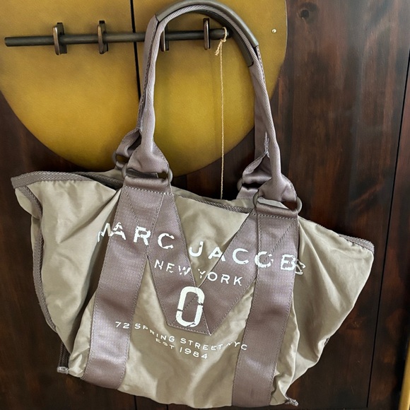 Marc Jacobs Handbags - Marc Jacobs Tan and Brown Logo Tote NWOT final price